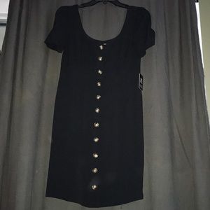 Black buttoned dress